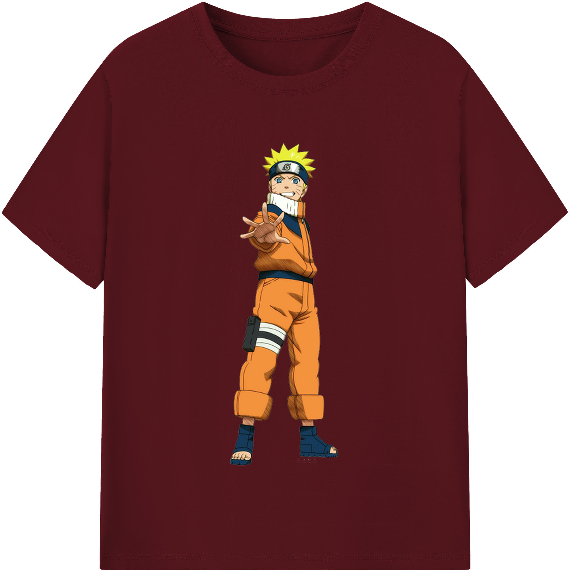 （画像用） NARUTO -ナルト- うずまき ナルト Uzumaki Naruto 綿100％半袖Tシャツ（フロントプリント）